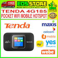 Buy latest smartphones with maxis zerolution plans. Tenda 4g185 4g Lte Portable Wireless 150mbps Pocket Mobile Wifi Hotspot Webe Unifi Yes Maxis Celcom Digi U Mobile Shopee Malaysia