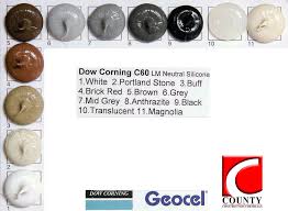 Dow Corning C60 Low Modulus Silicone Sealant Colours
