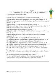 May 09, 2014 · the first thing that you should do to play elf movie trivia is that you watch the movie first, otherwise, you won't be able to answer the trivia. Elf Movie Questions In Spanish El Duende By Spark Enthusiasm Spanish