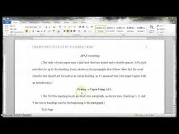Apa Subheading Essay