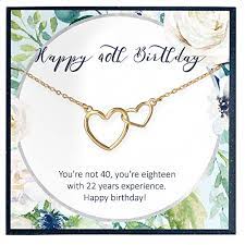 Figure out original and exciting options. Amazon Com 40th Birthday Gifts For Women Gift Ideas Gift For 40 Year Old Woman 40 Birthday Necklace Fabulous Forty 40th Birthday Gifts For 40 Birthday Gift Handmade
