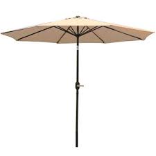 Zipcode Design Delaplaine 9 Market Umbrella Fabric Color Beige Market Umbrella Patio Umbrellas Patio Umbrella Stand