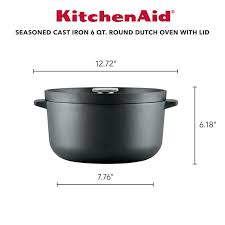 Kitchenaid Seasoned Cast Iron Dutch
