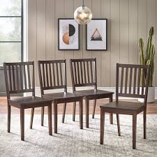 Midcentury g plan vintage teak ib kofod larsen dining chairs 1960's /1649. Shaker Dining Chairs Set Of 4 Espresso Walmart Com Walmart Com