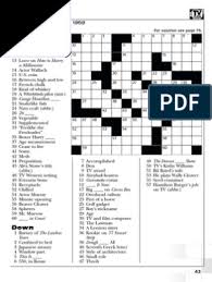 Disney movie crossword puzzles printable. Tv Guide Classic Crossword Puzzles