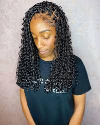 Boho Knotless Braids In 2021 Twist Braid Hairstyles Braided Hairstyles African Braids Hairstyles
