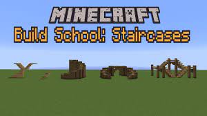 Minecraft Build School Staircases Youtube