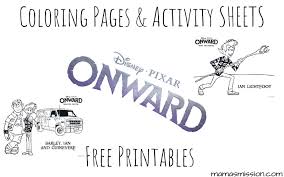 Disney and pixar's onward is now available to buy digitally! Onward Coloring Pages Activity Sheets Free Printables