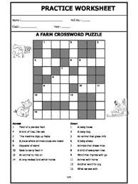 Worksheet Of Class Ii Evs Farm Animals Crossword Domestic Animals Animals Science Animal Science Animal Worksheets Farm Animals