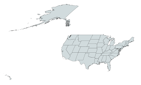 Street, road and tourist map of alaska. Map Of Us With Alaska And Hawaii To Scale And Not Maps On The Web
