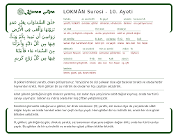 Türk edebiyatında lokman, arap edebiyatında öne çıkan özellikleri yanında hakîm/filozof. Lokman Suresi 10 Ayeti Kuranara Com
