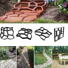Garden Yard Path Road Maker Model Pathmate Stepping Stones Paving Mold Walkmaker Wish Garden Paving Easy Garden Ideas Landscaping Stepping Stone Paths