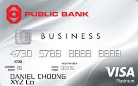 The us bank visa platinum card offers no interest on purchases or balance transfers for 20 months from your account opening. Public Bank Visa Business Card By Public Bank