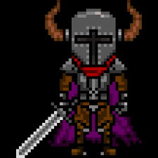 Chevalier Au Format 64x64 Pret A Passer Sur Amstrad Cpc Pixel Art Art Minecraft