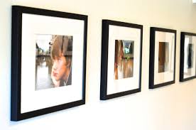 kitchen wall with frames junction