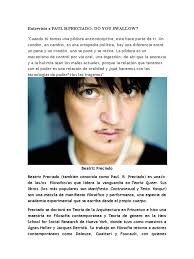 Entrevista A Paul B Preciado