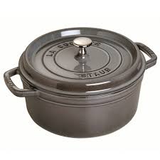 Simply select the desired function, and an internal sensor automatically calculates the time required for perfect results. Staub Cast Iron Round Cocotte Graphite 3 Sizes Chef S Complements