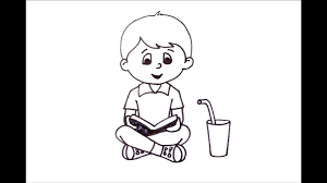 A collection of english esl worksheets for home learning, online practice, distance learning and english classes to teach about cartoon, cartoon. How To Draw A Boy Reading A Book Youtube