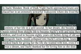 This Is One Of The Saddest Stories When Itachi Had To Kill His Girlfriend Izumi Itachi Itachi Uchiha Naruto Facts