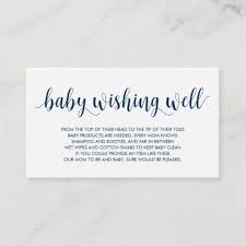 Baby Shower Wishing Well Modern Rustic Navy Blue Enclosure Card Zazzle Com Baby Shower Wishes Wishing Well Modern Rustic