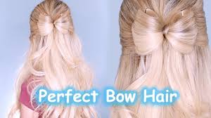 Braided bow | hair tutorial. How To Do A Perfect Hair Bow Cute Easy Fast Beginner Hairstyle Tutorial Ideas Youtube