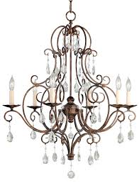 Feiss Chateau Collection Mocha Bronze Crystal Chandelier 59206 Lamps Plus Bronze Chandelier Chandelier Lighting Traditional Chandelier