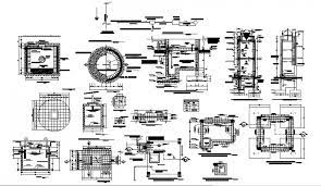 Detail Of Septic Tank And Cistern Construction 2d View Layout File In Autocad Format Septic Tank Cistern Autocad