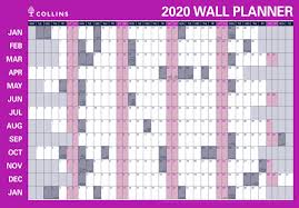 Debden Laminated Wall Chart Planner Double Sided 700mm X