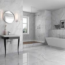 Marble Effect Bathroom Floor Tiles Diy Projects White Marble Bathrooms Marble Tile Bathroom Marble Bathroom Floor
