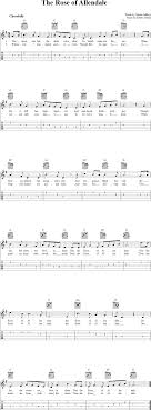 The Rose Of Allendale Guitar Tab Guitar Sheet Music Lyrics