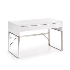 Bureau blanc laqué, étagères blanches. Un Bureau Design Rectangulaire Couvert D Une Laque Blanche Brillante