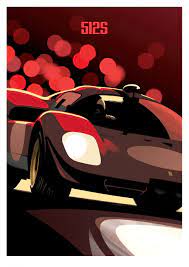 The High-chroma Artwork Of Guy Allen Is Now Available In The Shop Art Cars Automotive Illustration Automotive Art