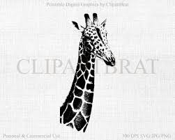 Download Giraffe Clipart Commercial Use Clipart Giraffe Vector Clipart Digital Stamp Giraffe Fabric Transfer Clipart Vector Graphic Jpg Png Svg