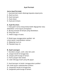 Ayat perintah ayat larangan ayat silaan ayat suruhan ayat permintaan. Ayat Perintah Thn 3