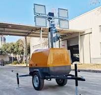 Small Portable Trailer Kubota Engine Light Tower Mobile Outdoor Light Tower