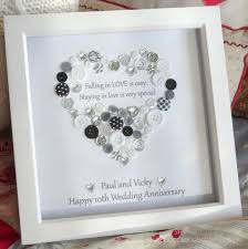 Personalised Anniversary Gifts Engagement Gifts Silver Etsy In 2021 Diy Wedding Presents Personalized Anniversary Gifts Button Art