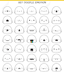 Download this premium vector about cute monsters doodle, and discover more than 15 million professional graphic resources on freepik. Set Of 35 Cute Sketch Characters With Doodle Emotions Sketch Royalty Free Cliparts Vectors And Stock Illustr Doodle Characters Cute Sketches Cute Drawings