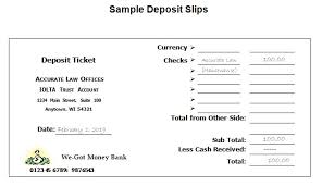 The customer is required to fill out the deposit slip before approaching the bank teller to deposit funds. Printable Free Deposit Slip Template And Examples For Bank