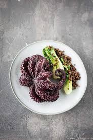 Pulpo Sous Vide Mit Belugalinsen Salat Und Pak Choi Rezept Fitness Lebensmittel Rezepte Lebensmittel Essen