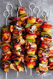 These Hawaiian Bacon Chicken Kebabs Are Dreamy Kabob Recipes Kebab Recipes Chicken Kebab Recipe
