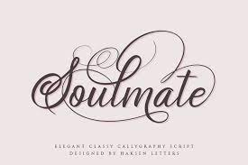 Overview of all products overview. Soulmate Calligraphy Font Download Font Clarity Free Fonts