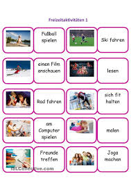 Freizeitaktivitaten 1 Deutsch Lernen Sprachen Lernen Daf