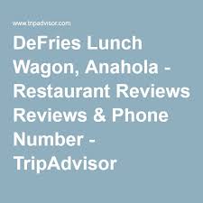 defries lunch wagon anahola restaurant reviews phone