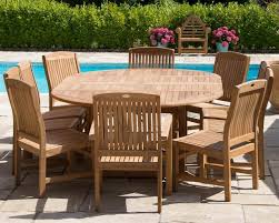 1 5m X 1 5m 2 3m Teak Circular Double Extending Table With 10 Marley Chairs With Or Without Arms Teak Outdoor Furniture Sets Best Outdoor Furniture