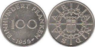 In 1946 the saarland was politically and economically united with france. Saarland Coins Catalog With Images And Values Currency Prices And Photo
