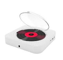 Bluetooth CD lejátszó, többfunkciós, TF, USB, tiszta hangminőség, porvédő  kialakítás, állvánnyal és kijelzővel, kicsi és hordozható, töltő modell, ...