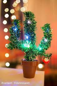 Apparently, cactus christmas tree is the latest holiday tree trend. Light Up Potted Cactus Christmas Tree Cactus Christmas Trees Faux Cactus Cactus Light
