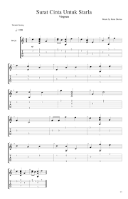 Chord Gitar Surat Cinta Untuk Starla Chord Gitar Lagu Lagu Kenangan