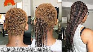 Choosing hair extension methods can be overwhelming, learn the cost for strand by strand hair extensions depends on the brand, how many strands are added the client's hair is braided to create a base for the extensions, and then wefts are sewn into the. How To Grip And Braid Very Short Hair Senegalese Twists Senegalese Twist Hairstyles Very Short Hair Senegalese Twist Braids