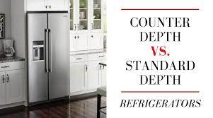 Most residential standard refrigerators range from 23 to 36 in. Counter Depth Vs Standard Depth Refrigerators